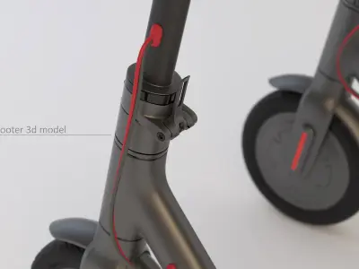 electric scooter 3D model