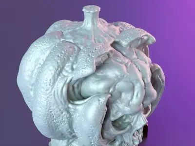 Halloween pumpkin decor 3D print model