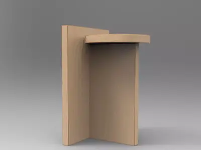 Koppa Stool Low-poly 3D model
