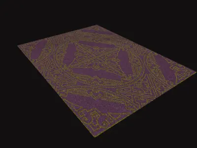 Medieval Carpet V3 Low-poly 3D model