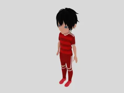 Soccer - Football  Player Low-poly 3D model purchase