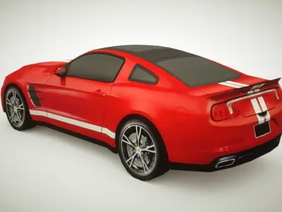 Generic Muscle-car v1 Low-poly 3D model