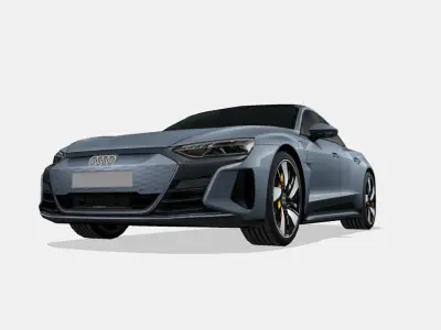Audi e-tron GT 2022 Low-poly 3D model