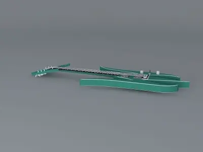 Warbird guitar Free 3D model