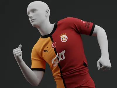 Galatasaray 2024 2025 Home Jersey 3D model