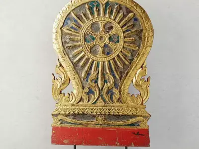 19th Century Thai Wood Carving 5 3D model