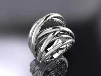 Jewelry Ring Gold 3D print model