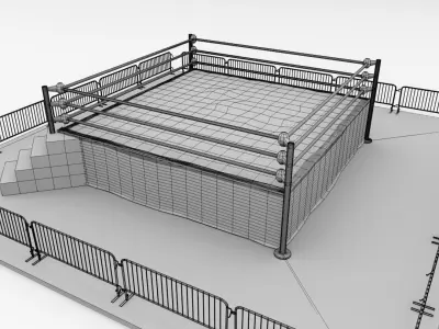 Wrestling Ring 3D model