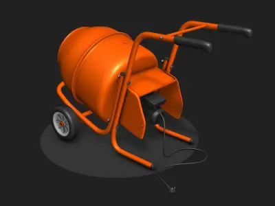 Concrete mixer 3D model buy