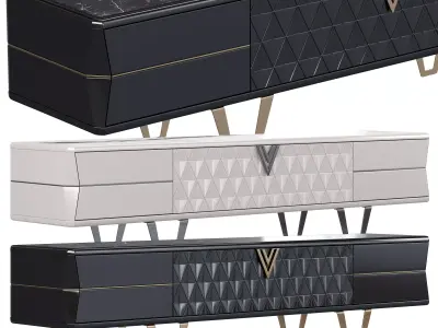 Console Velar luxury with 2 materials 3D model