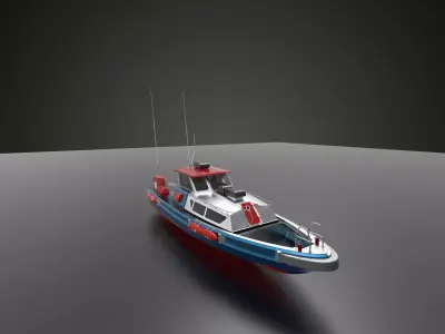 AL Patrol boat 3D model