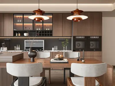 Kitchen Modern interior 79 3D model