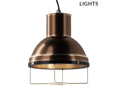 Brass pendant light Factory SKU 3449 Free 3D model