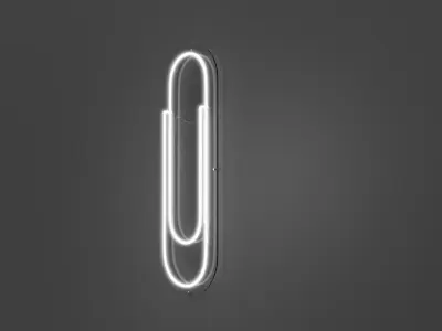 Clip - Neon Sign 3D model
