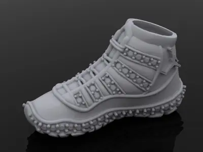 air jordan retro 11 with stones 3D 3D print model