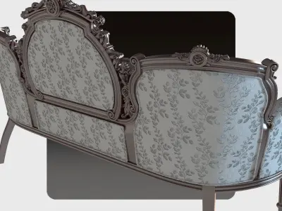 Carved canape for cnc 12 3D model