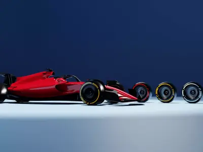 RACING CAR RIG READY 3D model