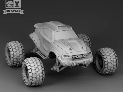 Futuristic Car - Zurd 3D print model