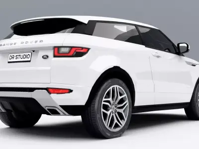 Land Rover Range Rover Evoque Coupe 2015 Low-poly 3D model