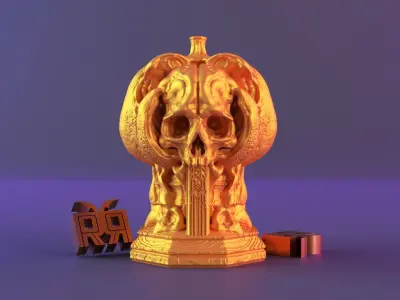Halloween pumpkin decor 3D print model