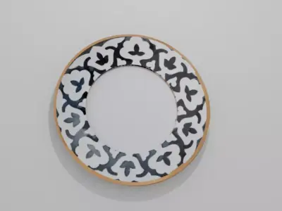 plate P a x t a g u l Free 3D model