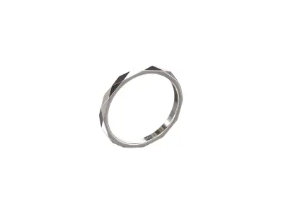 BOUCHERON - FACETED RING - SMALL 3D print model