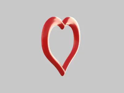 Heart icon v 09 3D model