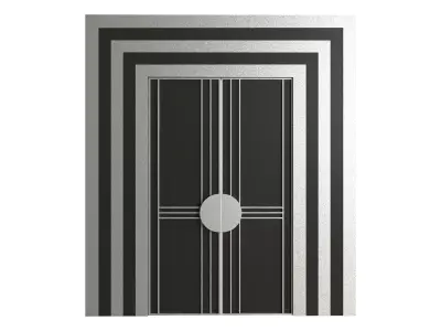 Wood Door Set  5 Stylish 3D Models  Low-poly 3D model