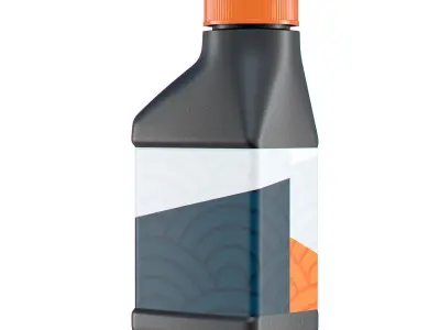 Motor Oil Bottle 4 oz 3D model