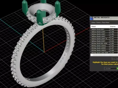 ring woman  3D print model 105