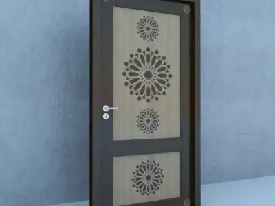 Traditional Moroccan Door 3D model