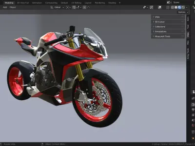 Motorcycle 3D model 3D model from CGTrader