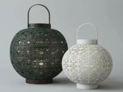 Filigree Lanterns 3D model