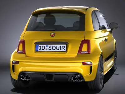 Fiat 595 Abarth 2017 3D model