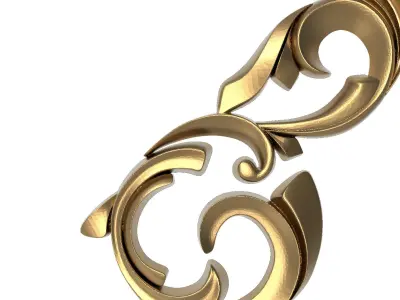 decorative pattern ready for 3D printing 3D model 23