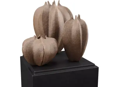 Fisalis vases Low-poly 3D model