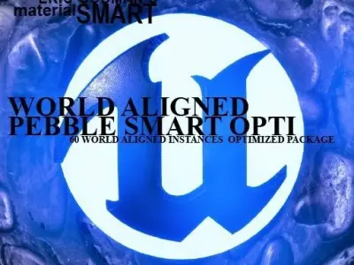 Optimized Pebble World Aligned Materials 3D model