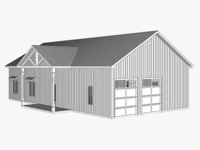 Barndominium House 029 -Archimple LLC 3D model