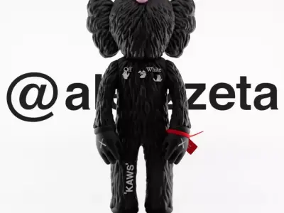 Kaws Off White BFF Textured Low-poly 3D model