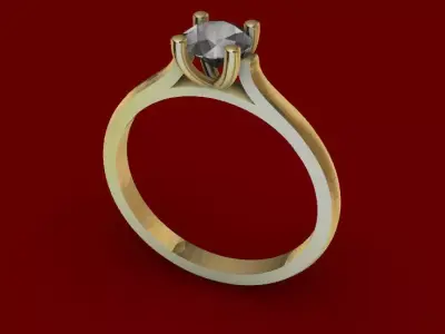 Cathedral Ring 3D print model