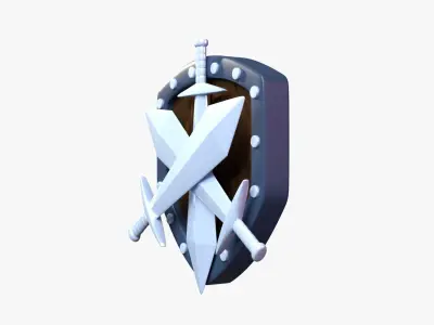 Silver Tier 3D Illustration 3D model