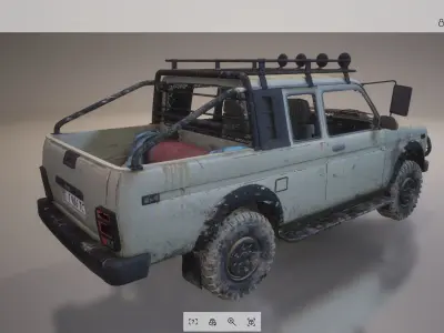 Car - SUV Low-poly 3D model