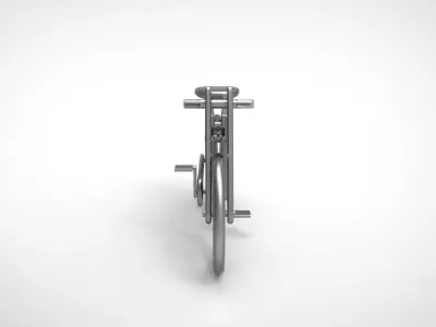 Wooden bicycle 3D model