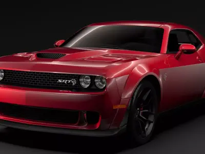 Dodge Challenger SRT Hellcat Widebody 2018 3D model