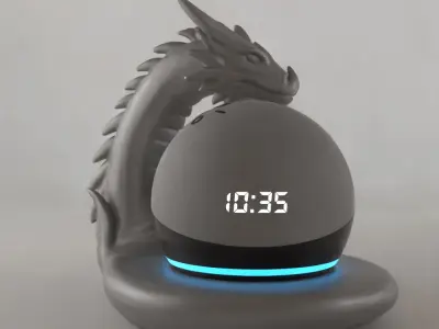 Dragon Organizer Echo Dot Holder and Stylish Decor 3D print model