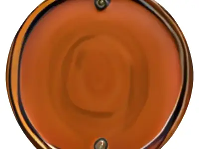 Rusted Cut Metal Barrel Planter Low-poly 3D model