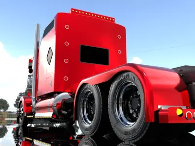 KENWORTH w900 3D model from CGTrader
