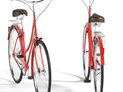 LINUS DUTCHI 3 SPEED CORAL bicycle 3D model