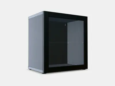 BESTA Shelf unit with glass door 14 3D model