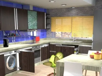 Cocina Completa 3D model